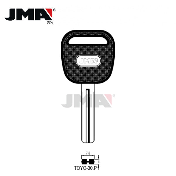 JMA - Lexus Short Blade High Security Plastic Head Key Blank / TOYO-30.P1