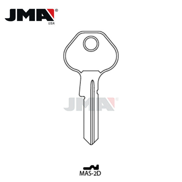 JMA - M21 / 1092-7000 Master Padlock Metal Key Blank / Brass / MAS-2DE