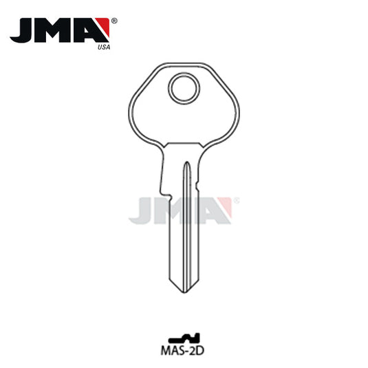 JMA - M21 / 1092-7000 Master Padlock Metal Key Blank / Brass / MAS-2DE