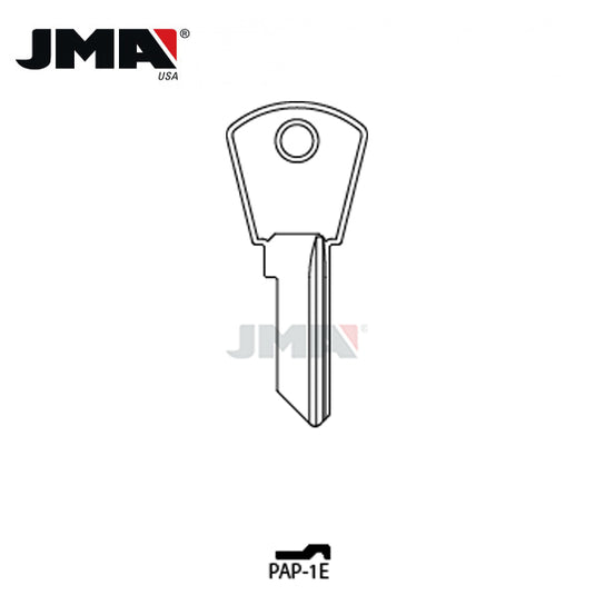 JMA - PZ1 Metal Key Blank for Papaiz / Brass / PAP-1E