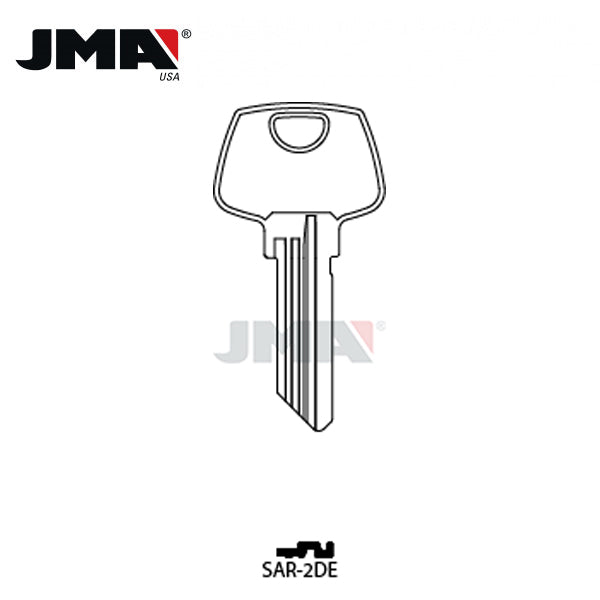JMA - S68 Sargent Metal Key Blank / Brass / SAR-2DE