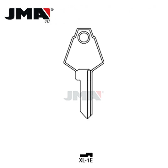 JMA - XL7 Metal Key Blank For XL Mailbox / Brass / XL-1E