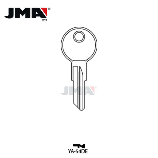 JMA - Y103 YALE Metal Key Blank / Nickel Plate / YA-54DE