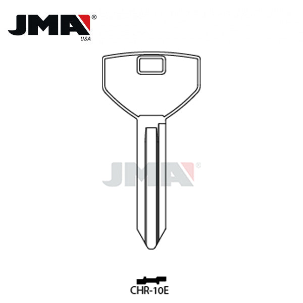 JMA - Y155 Dodge / Jeep / Plymouth Metal Key Blank / CHR-10E