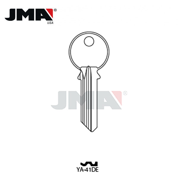 JMA - Y1BR Metal Key Blank For Yale / Brass / YA-41DE