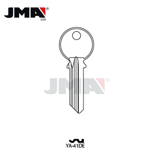 JMA - Y1NP Metal Key Blank For Yale / Nickel Plate / YA-41DE