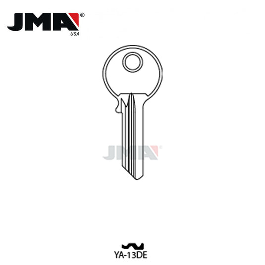 JMA - Y52 Metal Key Blank For Yale / Brass / YA-13DE