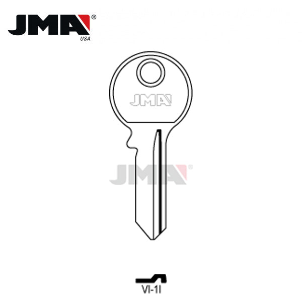 JMA – 1098M B1 GM Mack Trucks / Briggs Stratton Metal Key Blank / BS-10E