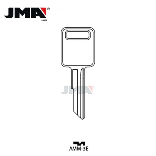 JMA – 1981-1992 GM and Freightliner Key Metal Key Blank / RA4 1970AM / AMM-3E