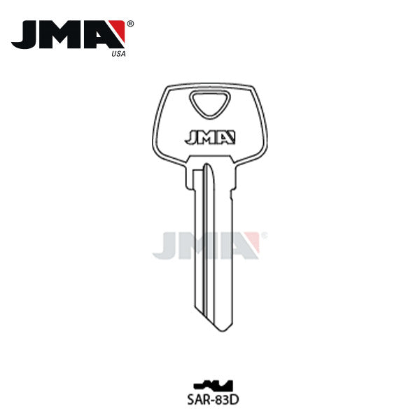 JMA - 01007RF Sargent Metal Key Blank / SAR-83D