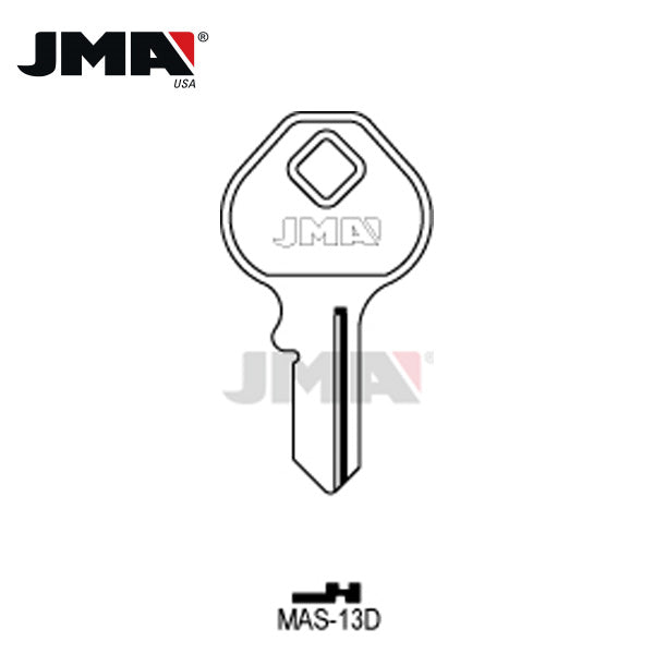 JMA – 1092DS M13 Master Padlock Metal Key Blank / MAS-13D