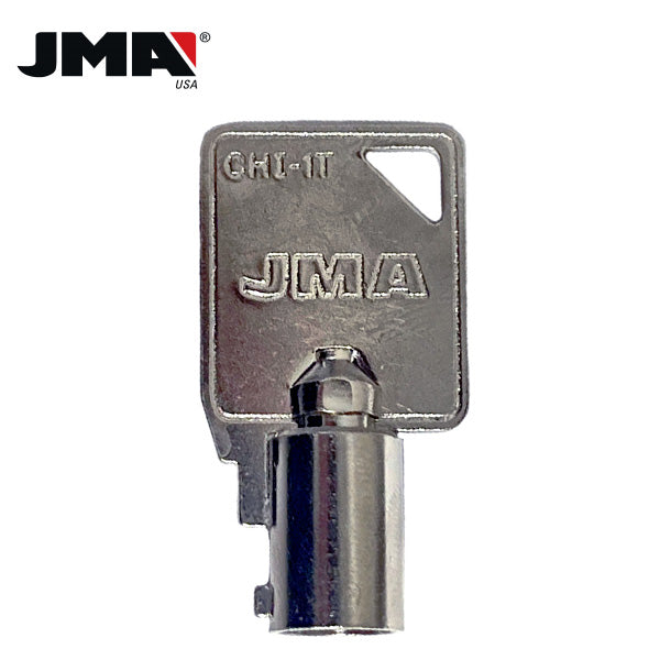 JMA – 1137B Tubular Metal Key Blank For Chicago Locks / NP / CHI-1T