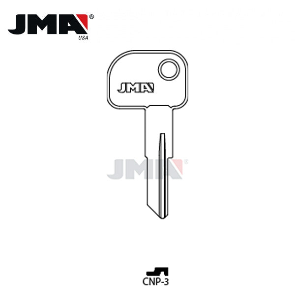 JMA -1558 Canada Post Metal Key Blank / CNP-3