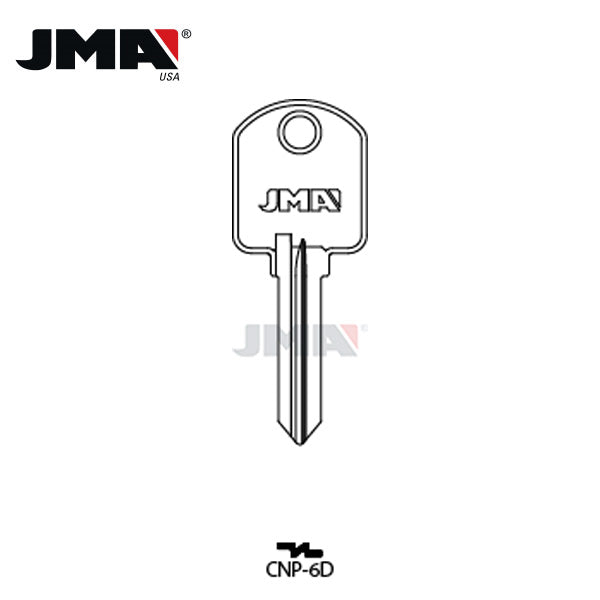 JMA – 1661 Canada Post Metal Key Blank / CNP-6D
