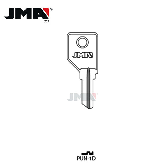 JMA - 1866-10 Pundra Metal Key Blank / PUN-1D