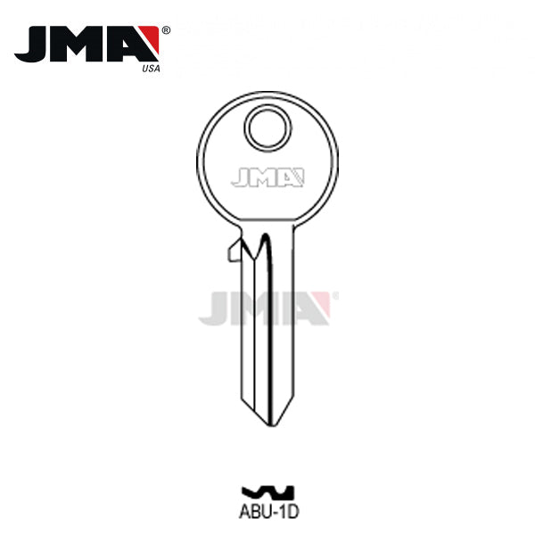 JMA - RI6 Metal Key Blank / Nickel Plate / AB-1D