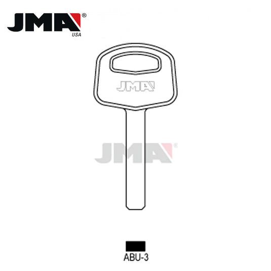 JMA - AB32 Abus Metal Key Blank / Nickel Plate / ABU-3