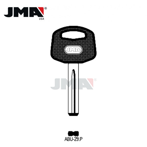 JMA - AB38P ABUS Plastic Head Key Blank / Nickel Plate / ABU-29.P