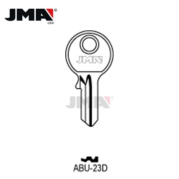 JMA - AB50 ABUS Metal Key Blank / Nickel Plate / ABU-23D