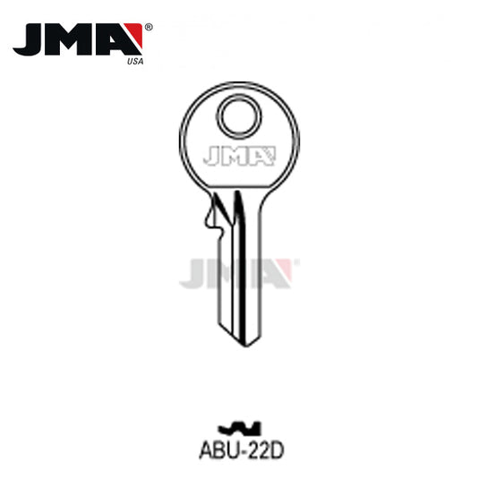 JMA - AB51 ABUS Metal Key Blank / Nickel Plate / ABU-22D