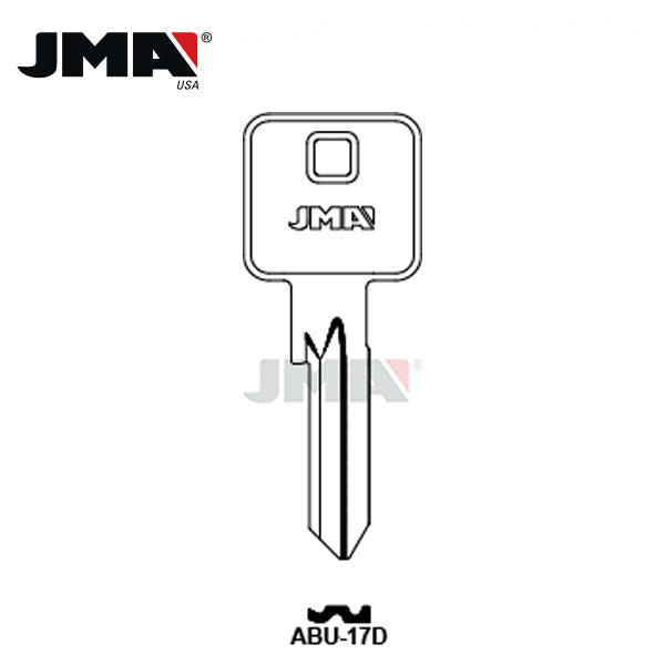JMA - Abus Metal Key Blank / Nickel Plate / ABU-17D