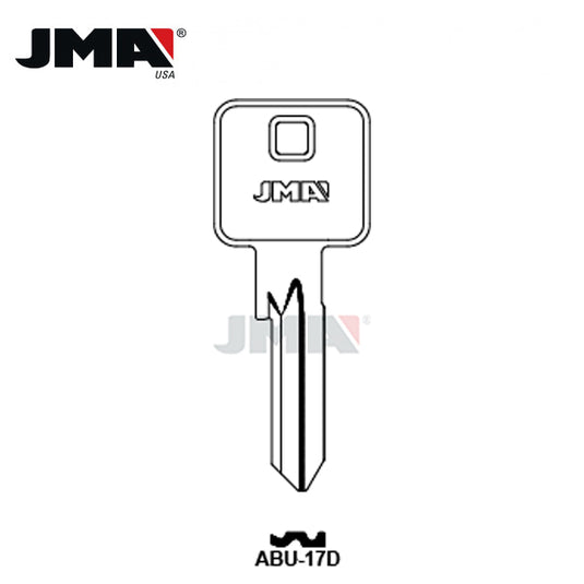 JMA - Abus Metal Key Blank / Nickel Plate / ABU-17D