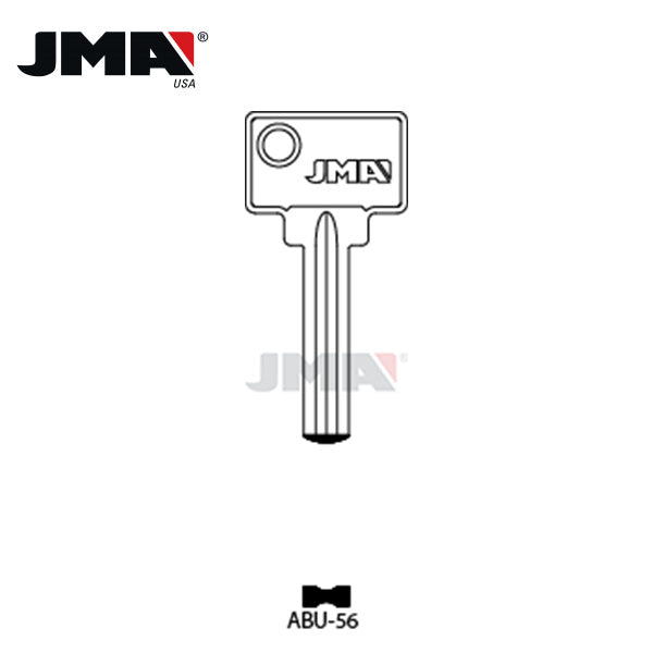 JMA - ABUS Metal Key Blank / Nickel Plate / ABU-56