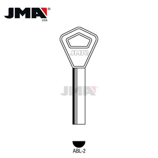 JMA - AL1 Metal Key Blank / Nickel Plate / ABL-1