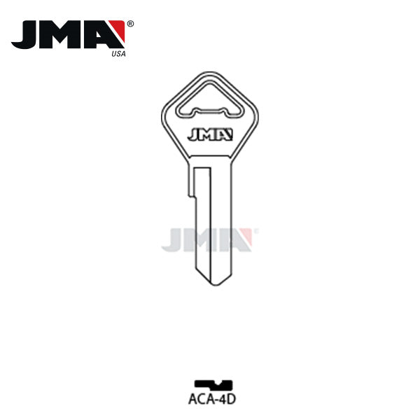 JMA - ARCA Metal Key Blank / Nickel Plate / ACA-4D