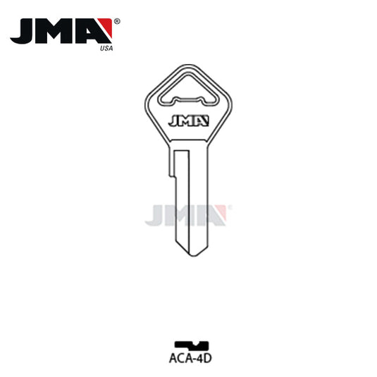 JMA - ARCA Metal Key Blank / Nickel Plate / ACA-4D