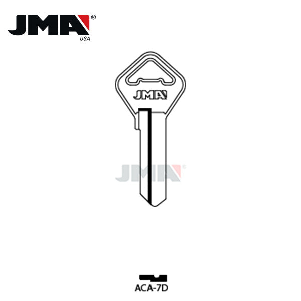 JMA - ARCA Metal Key Blank / Nickel Plate / ACA-7D
