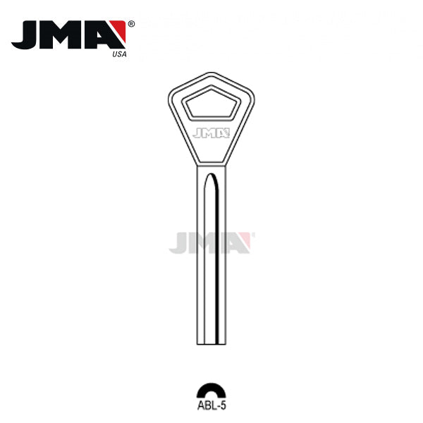 JMA - AY10 Abloy Metal Key Blank / Brass / ABL-5