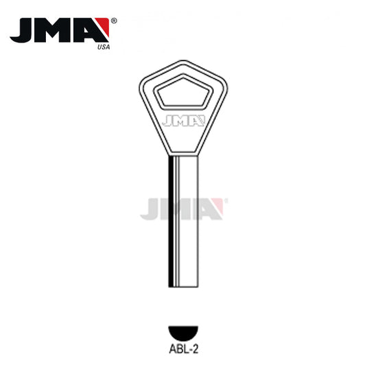 JMA - AY2 Metal Key Blank / Nickel Plate / ABL-2