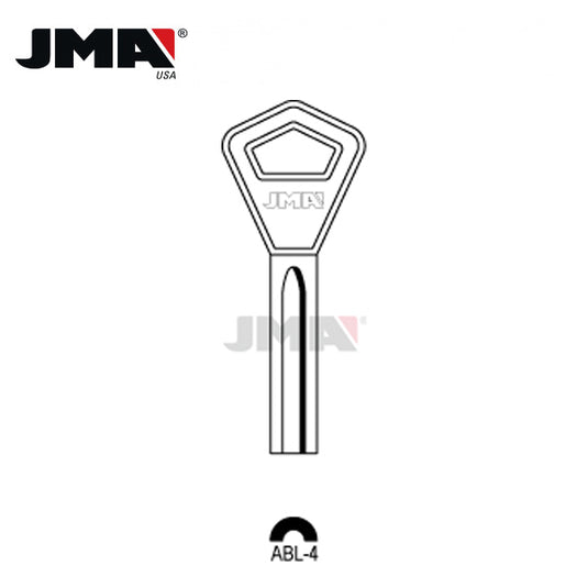 JMA - AY14 Abloy Metal Key Blank / Nickel Plate / ABL-3