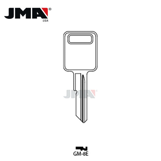 JMA - P1098E B44 GM Metal Key Blank / GM-8E
