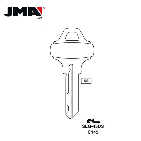 JMA - C145 Schlagle Metal Key Blank / SLG-43DS