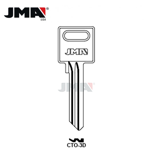JMA - Cantol Metal Key Blank / Nickel Plate / CTO-3D