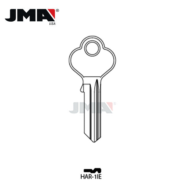 JMA - EA27 Metal Key Blank For Harloc / HAR-1IE