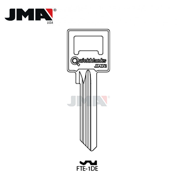 JMA - Forte Metal Key Blank / Nickel Plate / FTE-1DE