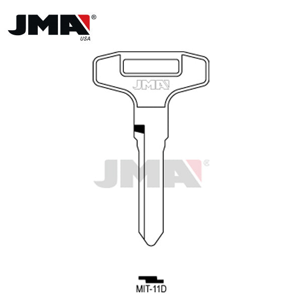 JMA – FU2 Mitsubishi Metal Key Blank / MIT-11D