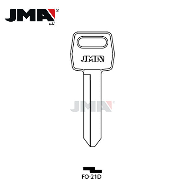 JMA – H51 Ford / Lincoln / Mercury Metal Key Blank / NP / FO-21D