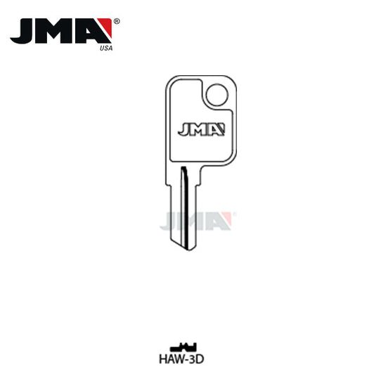 JMA - HAW2 Haworth Metal Key Blank / HAW-3D