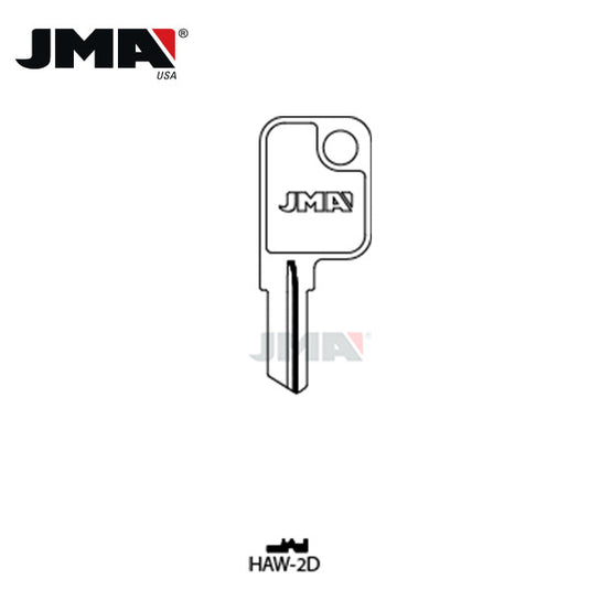 JMA - HAW4 Haworth Metal Key Blank / HAW-2D