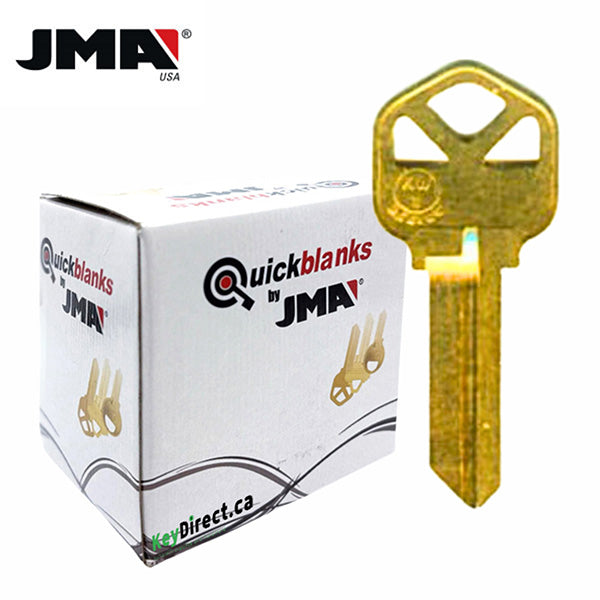 JMA - KW1BR Metal Key Blank For Kwikset / Brass / KWI-1KE / 250 PACK