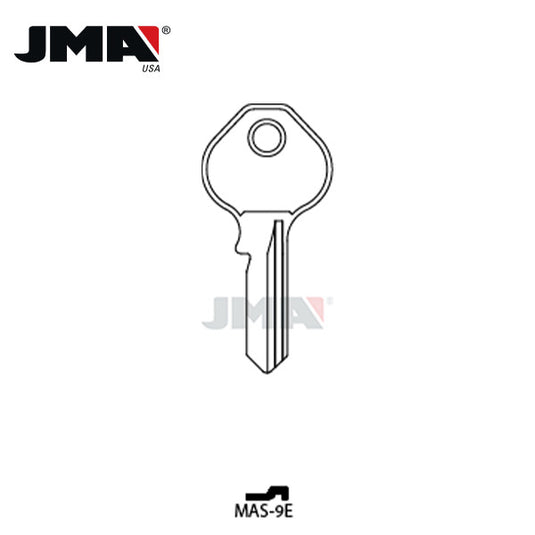 JMA - M10 Metal Key Blank For Master Padlock / Brass / MAS-9E