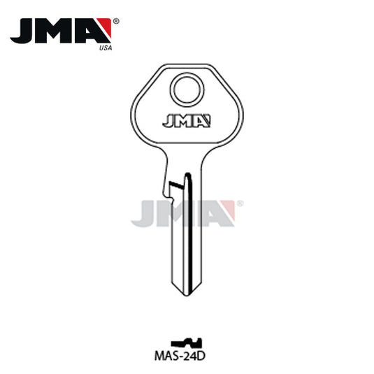 JMA – M26 Metal Key Blank / Nickel Plated / MAS-24D