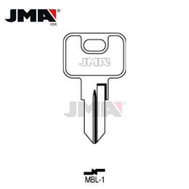 JMA - MBL1-SI / Mobella, Sea Ray & Various Watercraft Metal Key Blank / Nickel Plate / MBL-1 / Pack of 10