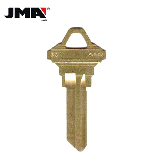 JMA – SC1BR Schlage Metal Blank Key / Brass / SLG-3E