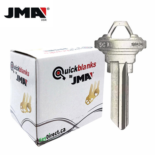 JMA – SC1NP Schlage Metal Blank Key / Nickel Plate / SLG-3E / 250 Pack