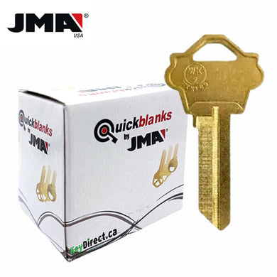 JMA – WK2BR Metal Key Blank For Weslock / Brass / WES-1DE / 250 Pack